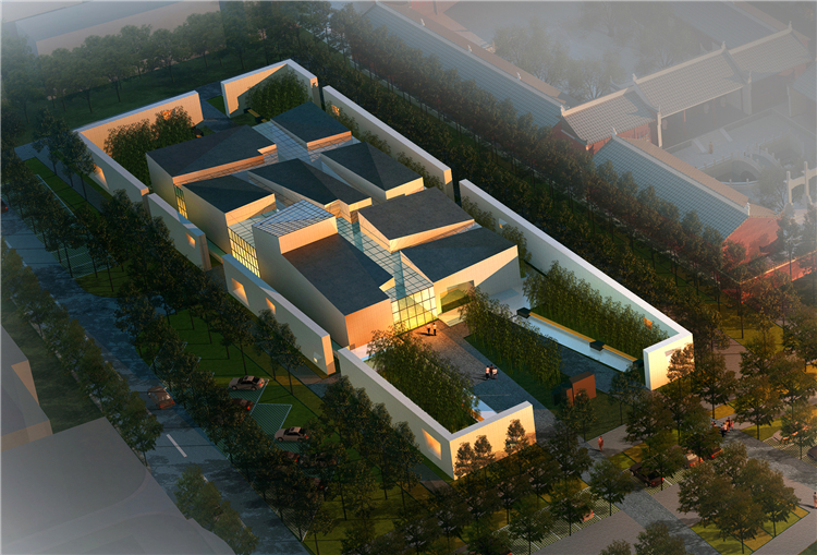 外-桐城博物館及周邊地塊改造工程翰墨街幕墻安裝